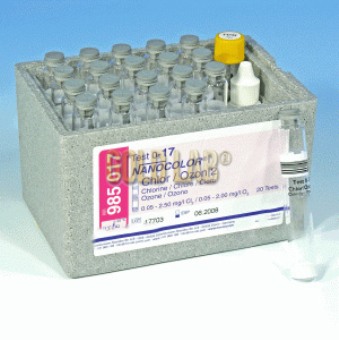 Nanocolor cloro/ozonio 2 cloro 0,05-2,5 ozonio 0,05-2 p/20t