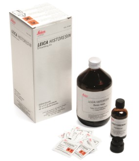 KIT RESINA DE INCLUSAO HISTOLOGICA LEICA HISTORESINA C/ 500 ML (HISTORESINA KIT (1X500ML+10×0,5G+1X40ML) 