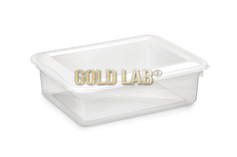 BANDEJA/CAIXA PLASTICA 5,0 LITROS 33X21X10CM MICRO ONDAS FREEZER C/ TAMPA