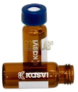 KIT VIAL PARA CROMATOGRAFIA 1,5ML ÂMBAR COM TAMPA P.C. 100UN/CX